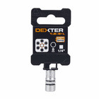 Soquete Estriado 1/4" 8mm Dexter Pro