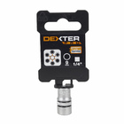 Soquete Estriado 1/4" 9mm Dexter Pro