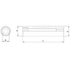 Soquete Estriado Em Aço Cromo Vanádio 11/32" - Encaixe 1/4" T