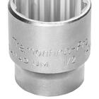 Soquete Estriado Em Aço Cromo Vanádio 1.1/16" - Encaixe 1/2"