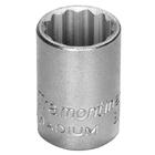 Soquete Estriado Em Aço Cromo Vanádio 21 Mm - Encaixe 3/8" Tr