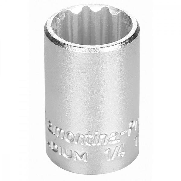 Soquete Estriado Em Aço Cromo Vanádio 9/16" - Encaixe 1/4" Tr