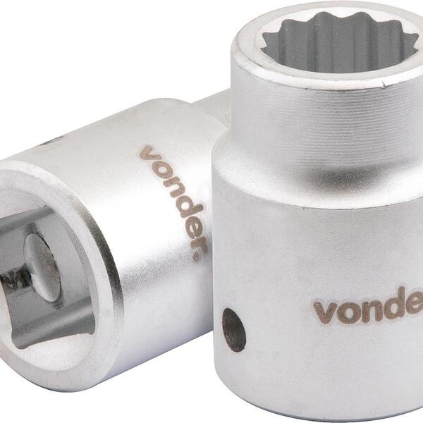 Soquete Estriado Enc 3/4" 32mm Curto Vanád. Vonder