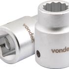 Soquete Estriado Enc 3/4" 36mm Curto Vanád. Vonder