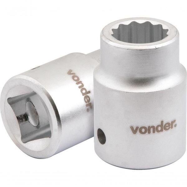 Soquete Estriado Enc 3/4" 38mm Curto Vanád. Vonder