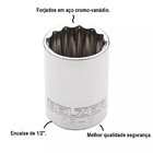 Soquete Estriado Enc. 1/2 - 1" - 204515bbr - Belzer