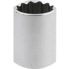 Soquete Estriado Encaixe 1/2" 24mm Longo Aço Cromo Vanádio Vo