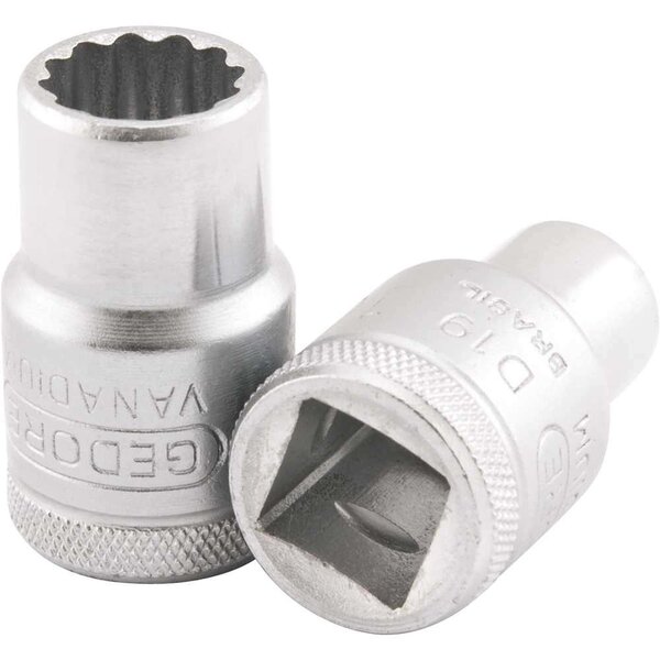 Soquete Estriado Encaixe 1/2' - 5/8' Gedore 015156 015156