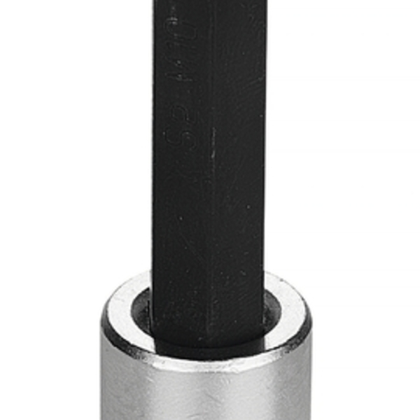 Soquete Longo Em Aco Cromo Vanadio Ponta Multidentada 10 Mm -