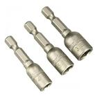 Soquete Magnetico 3pcs 1/4- 5/16- 3/8pol Makita