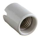 SOQUETE P/LAMPADA INCANDESCENTE PORCELANA CONICO BRANCO 250V 4A E27