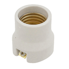 Soquete de Porcelana para Lâmpada Rosca E27 Terminais Embutidos Branco Incer Morumbi