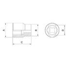 Soquete Sextavado 1 4 - Milimetros Tramontina