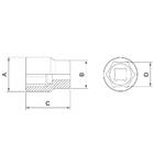 Soquete Sextavado 1 4 - Milimetros Tramontina