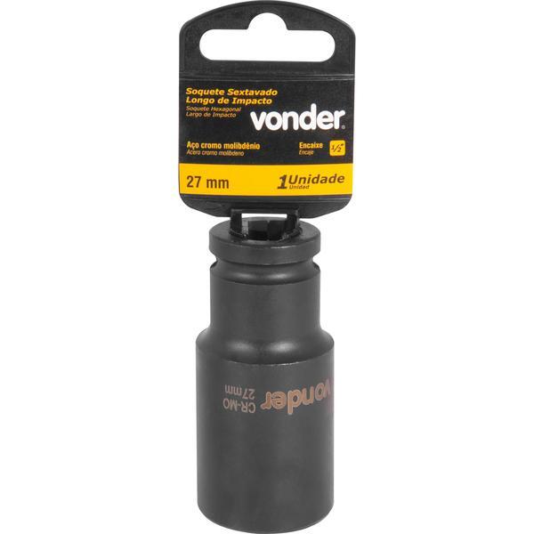 Soquete Sextavado De Impacto Longo Encaixe 1/2" 27mm Vonder