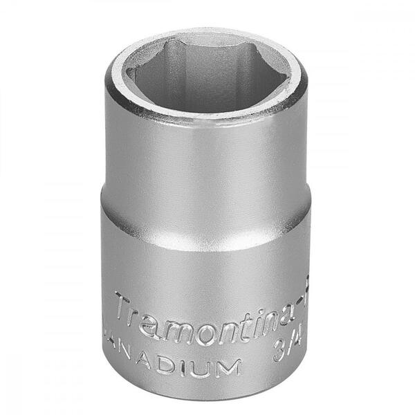 Soquete Sextavado Em Aço Cromo Vanádio 23 Mm - Encaixe 3/4"