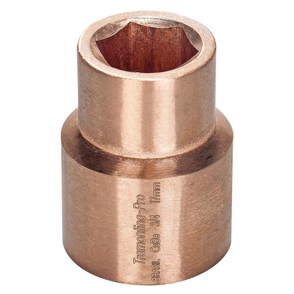 Soquete Sextavado Em Cobre-berílio 27 Mm - Encaixe 3/4"