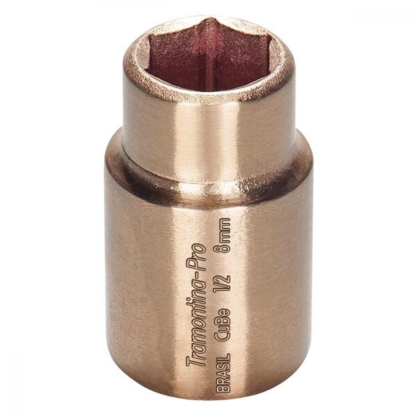 Soquete Sextavado Em Cobre-berílio 28 Mm - Encaixe 1/2"