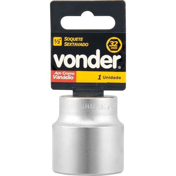 Soquete Sextavado Enc 1/2" 11mm Curto Vanád. Vonder