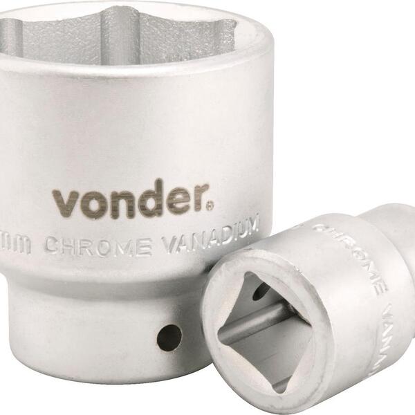 Soquete Sextavado Enc 3/4" 22mm Curto Vanád. Vonder
