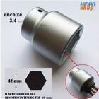 Soquete Sextavado Encaixe 3/4" Gedore 017412 46mm 017412