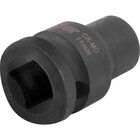Soquete Sextavado Impacto Encaixe 1/2" 11mm Aço Cromo Vonder