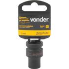 Soquete Sextavado Impacto Encaixe 1/2" 11mm Aço Cromo Vonder