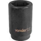 Soquete Sextavado Impacto Longo 3/4" 33mm Aço Cromo Vonder