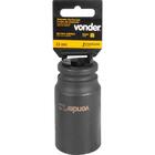 Soquete Sextavado Impacto Longo 3/4" 33mm Aço Cromo Vonder