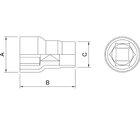 Soquete Sextavado Isolado Iec 60900 8 Mm - Encaixe 1 2 Tramon