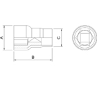 Soquete Sextavado Isolado Iec 60900 8 Mm - Encaixe 1 2 Tramon