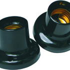 Soquete Teto Fixo Preto E-27 2a 250v Radial C/ 20 Pç