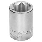 Soquete Trafix Fêmea Em Aço Cromo Vanádio E4 - Encaixe 3/8" T