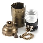 Soquete Vintage Bronze E27 Liga - Desliga Na Corrente