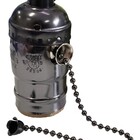 Soquete Vintage Grafite E27 Liga - Desliga Na Corrente