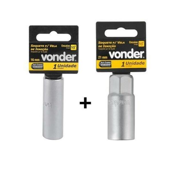 Soquetes Para Vela 16mm E 21mm Imantados Vonder