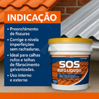 Sos Telhas Elastment Rufo Líquido Furo Trinca 3,6kg Branca