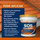 Sos Telhas Elastment Rufo Líquido Furo Trinca 3,6kg Branca
