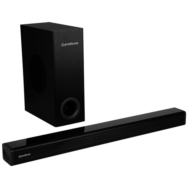 Soundbar Gradiente Home Cinema Emotion 2.1 Canais Preto Gsb6m