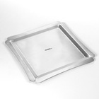 Sousplast Quadrado - 27x27 Cm - Inox