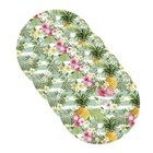 Sousplat Abacaxi Francês - 4 Peças - Com Base