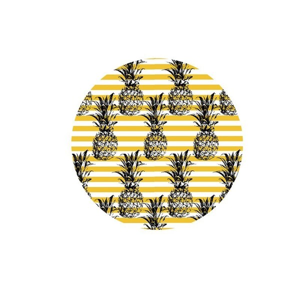 Sousplat Abacaxi Listras - 1 Peça - Sem Base