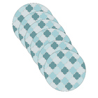 Sousplat Arabic Turquesa - 6 Peças - Sem Base