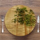 Sousplat Bambu Folhas Em Mdf 35x35cm