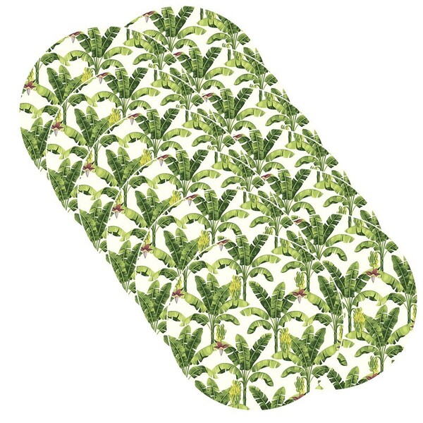 Sousplat Bananeira - 12 Peças - Com Base