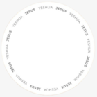 Sousplat Branco De Páscoa Minimalista Jesus Fé Para Mesa Posta