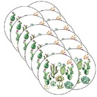 Sousplat Cactos - 12 Peças - Sem Base