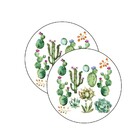 Sousplat Cactos - 1 Peça - Com Base
