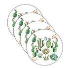 Sousplat Cactos - 4 Peças - Sem Base