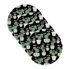 Sousplat Cactus Preto - 1 Peça - Com Base